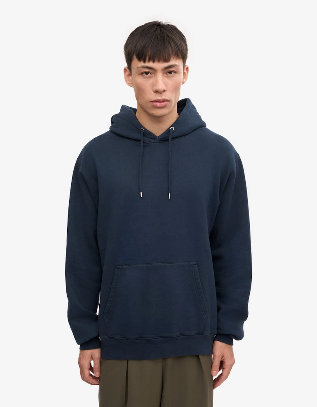 Colorful Standard Men's Navy Classic Organic Hoodie - Blue - Size 38
