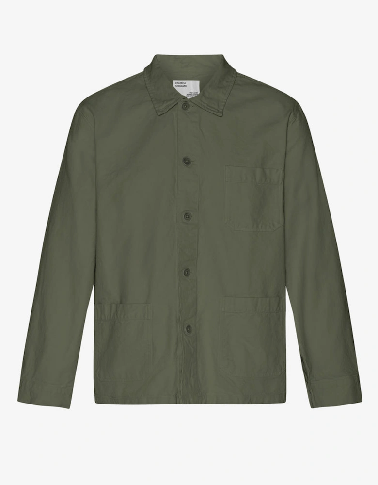 Colorful Standard Mens Organic Workwear Jacket - Dusty Olive