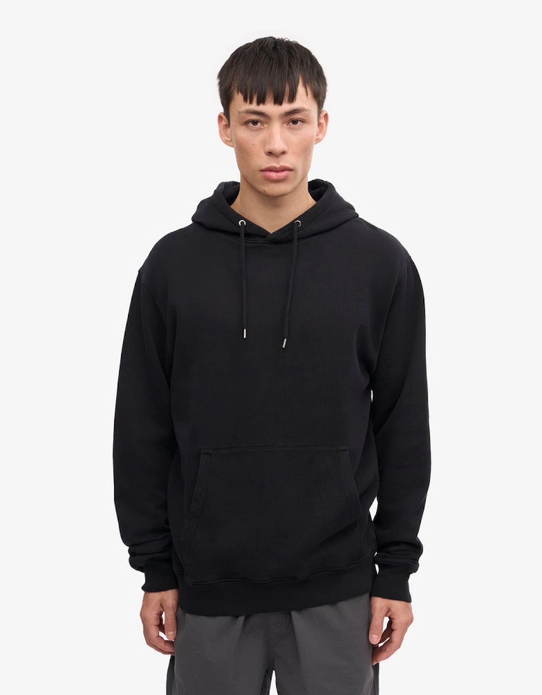Colorful Standard Men's Black Classic Organic Hoodie - Deep - Size 38