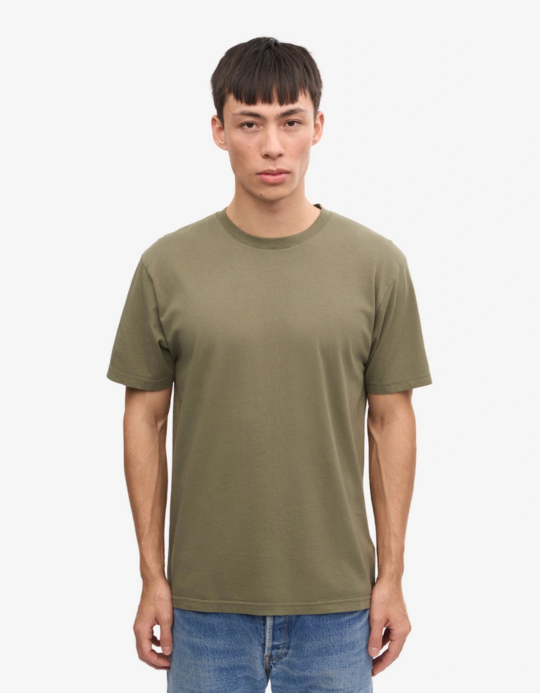 Colorful Standard Men's Green Classic Organic T-Shirt - Dusty Olive - Size 36