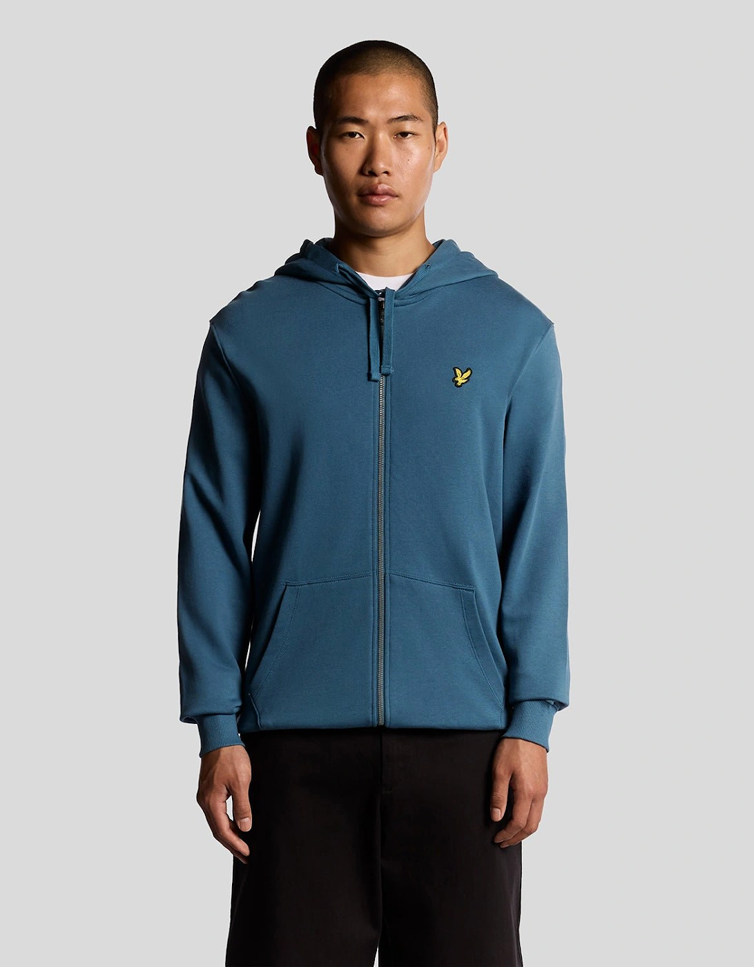 Loopback Cotton Fit Full Zip Hoodie, 7 of 6