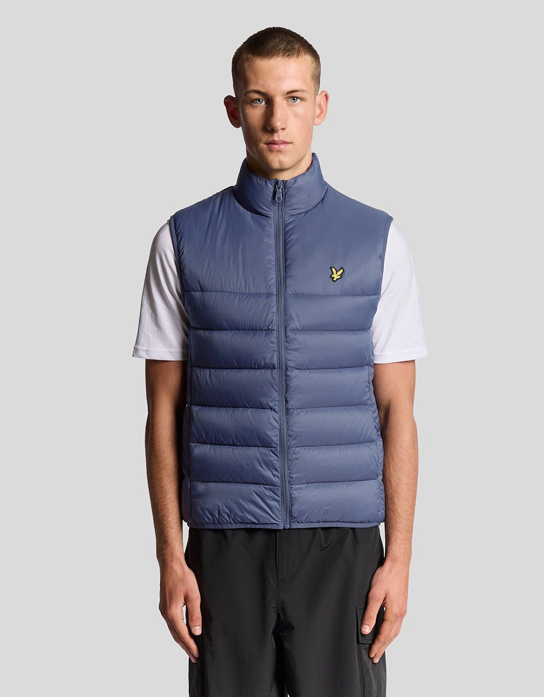 Lyle And Scott Men's Grey Puffer Gilet  Regular/34 Xs