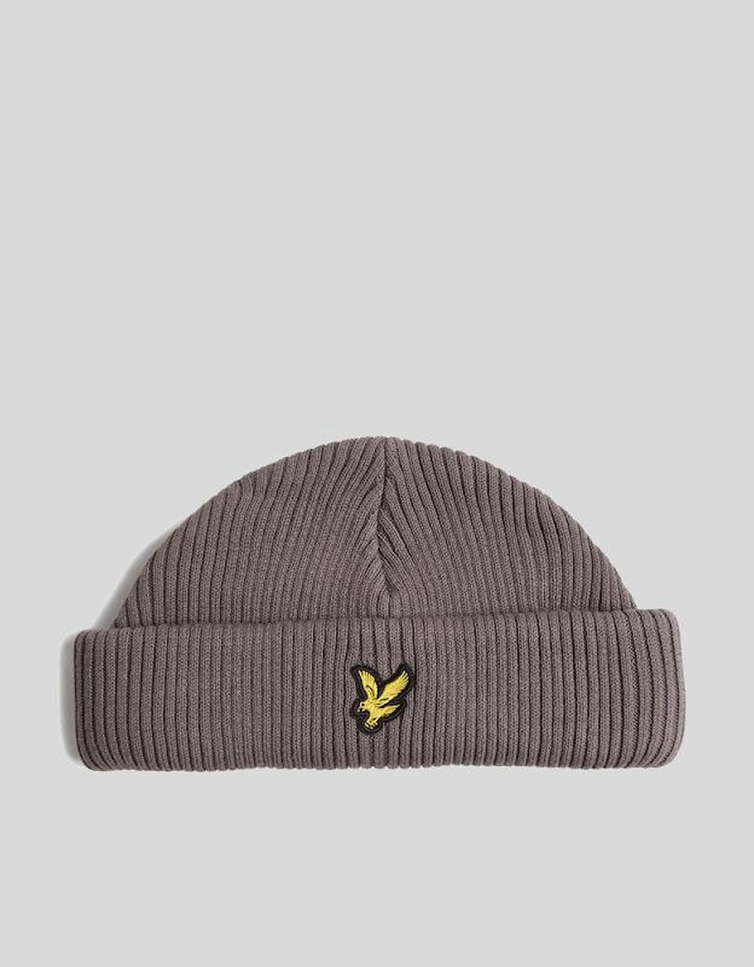 Lyle And Scott Men's Brown Cotton Ribbed Beanie  1Sz