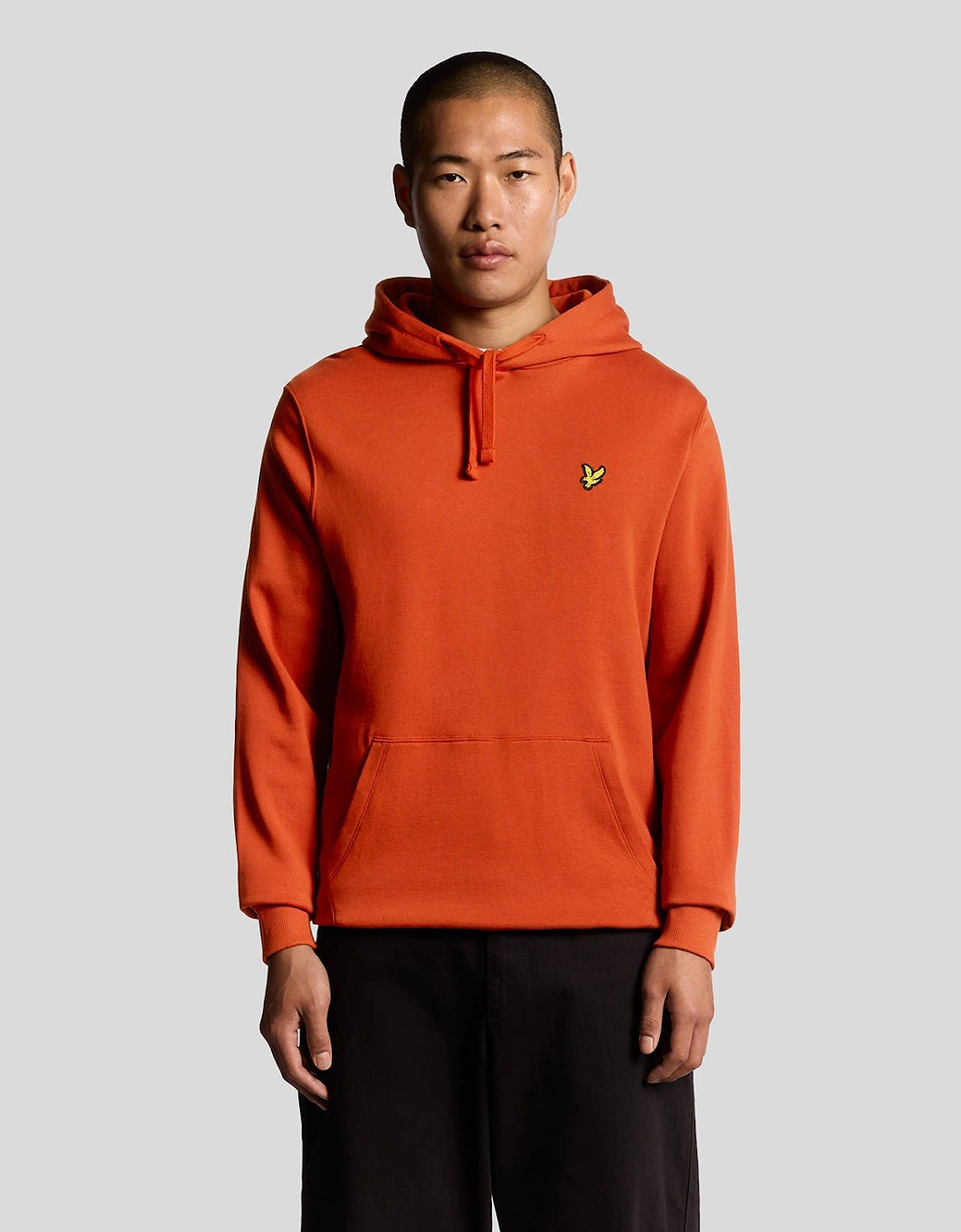 Lyle And Scott Men's Red Loopback Cotton Hoodie  40 L
