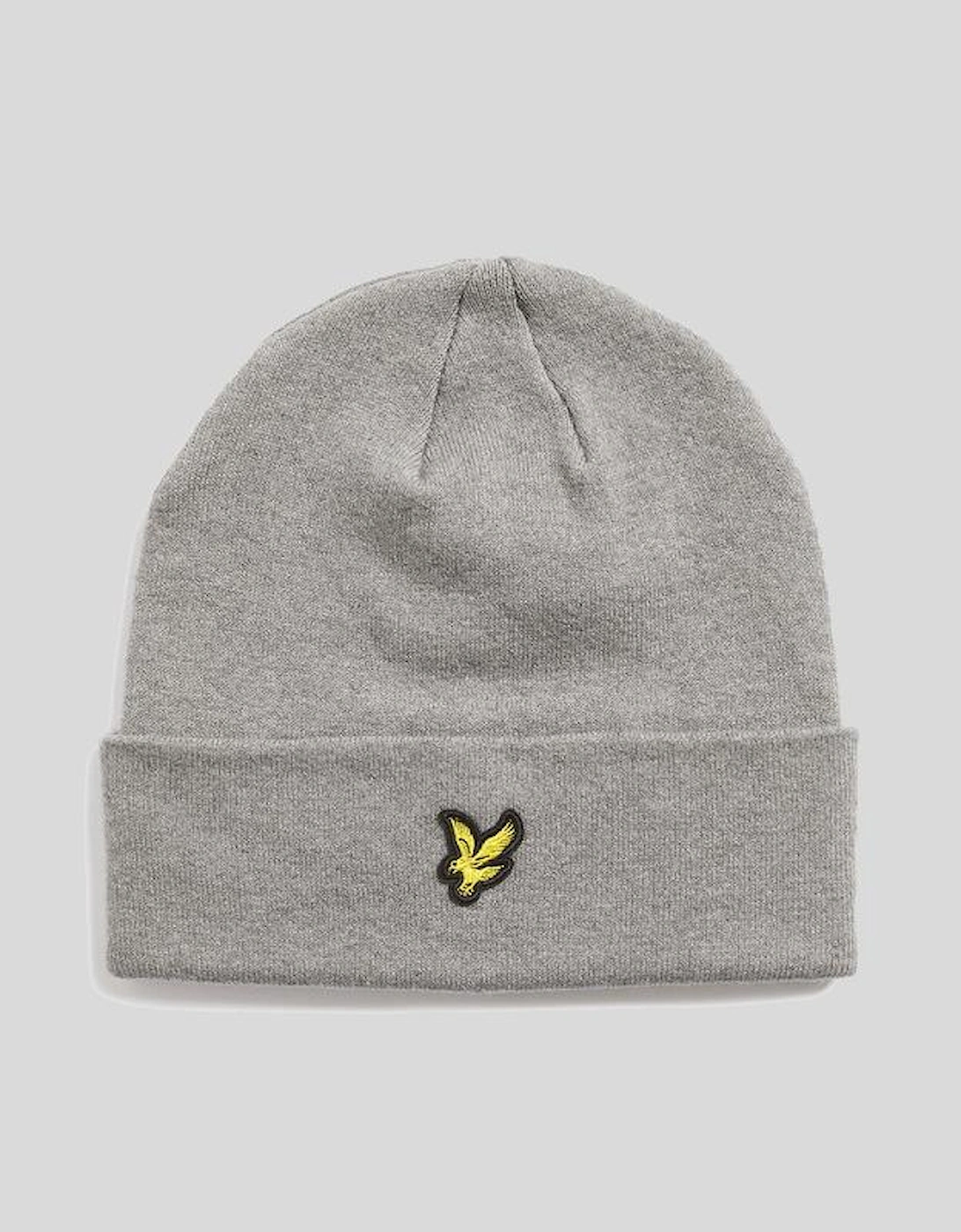 Lyle And Scott Men's Grey Merino Wool Blend Beanie - Size 1Sz