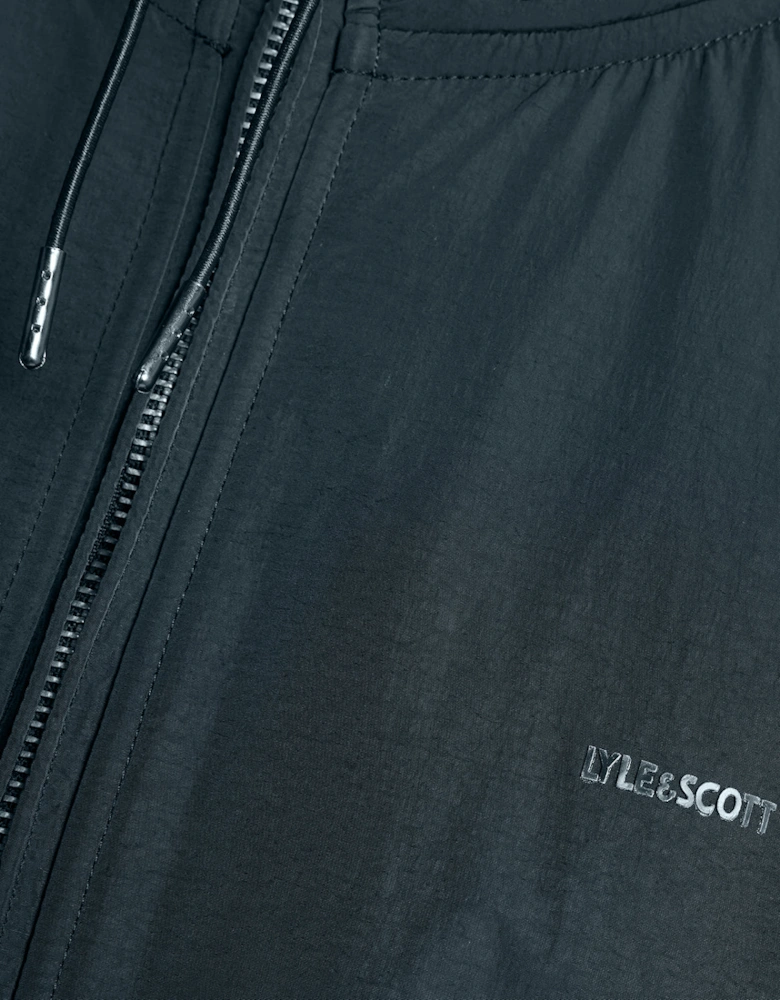 Half Raglan Sleeve Panneled Hoodie
