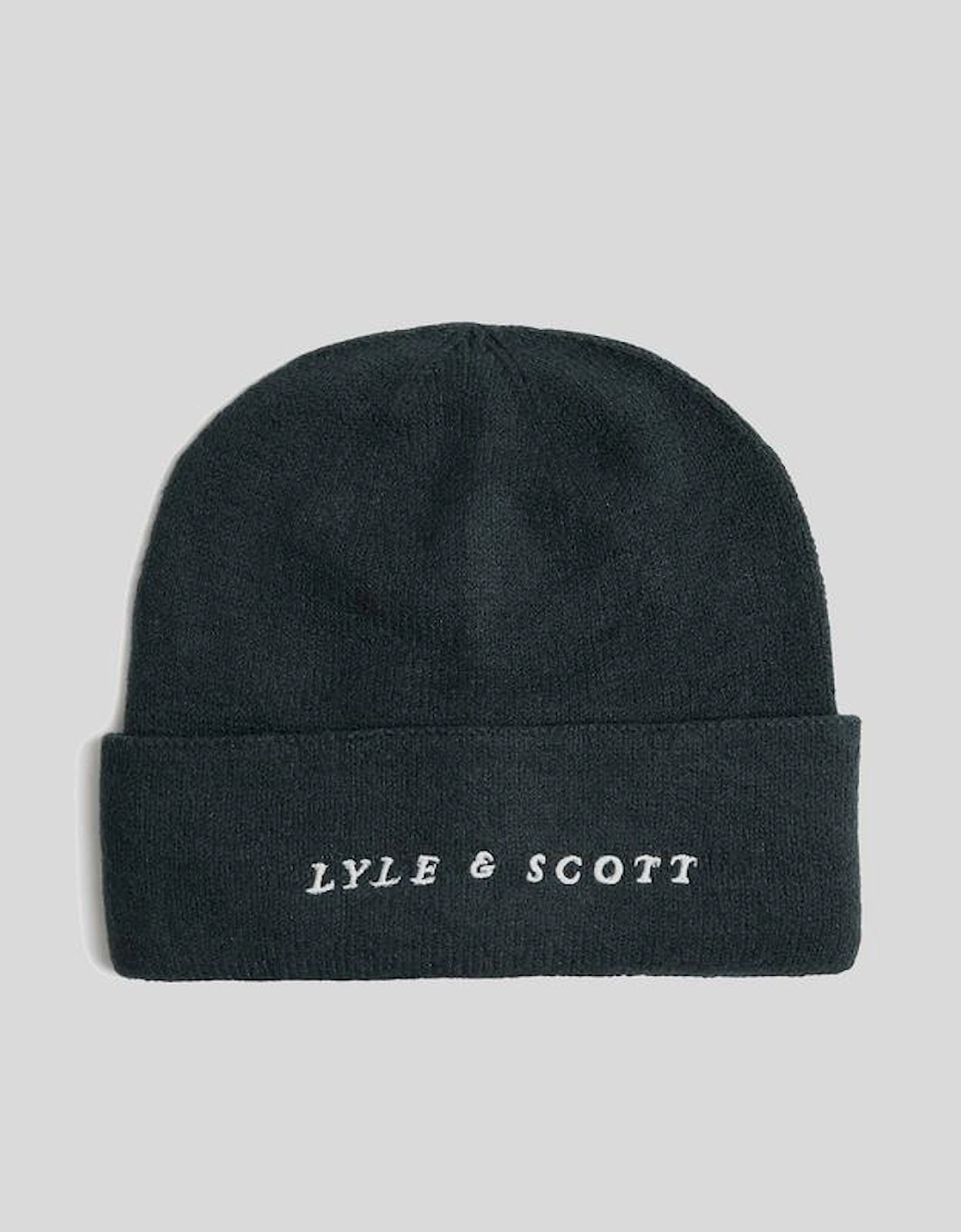Lyle And Scott Men's Navy Script Logo Beanie - Size 1Sz