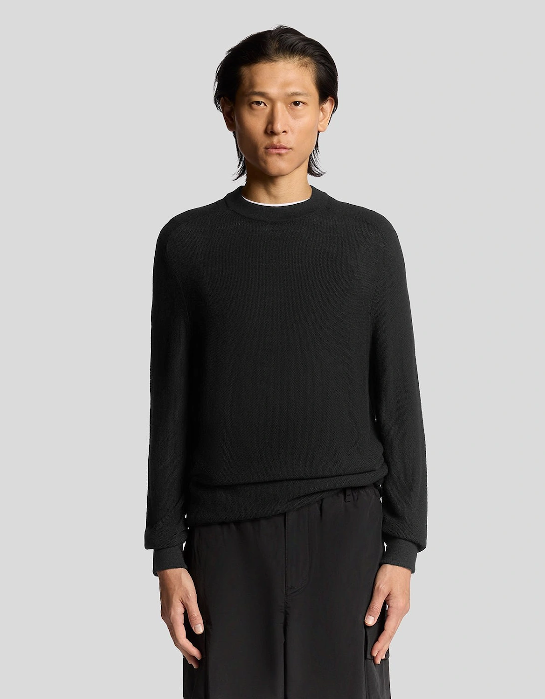 Pique Knit Mock Neck Jumper, 7 of 6
