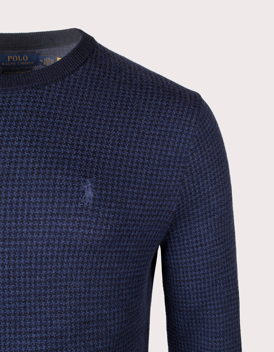 Houndstooth Wool Sweatshirt