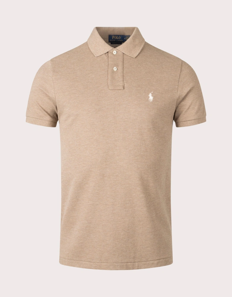 Custom Slim Fit Mesh Polo Shirt