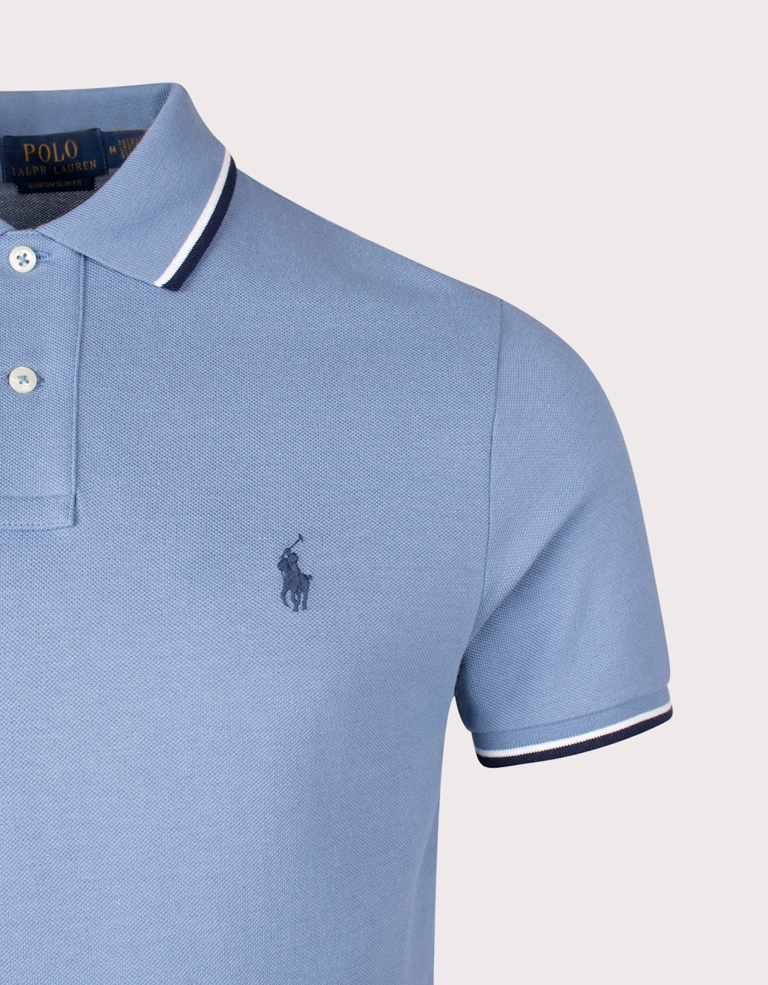 Custom Slim Fit Mesh Polo Shirt