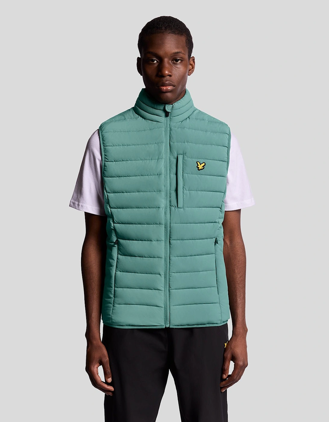Lyle And Scott Men's Blue Sports Lightweight Puffer Gilet - : 44/Regular Xxl