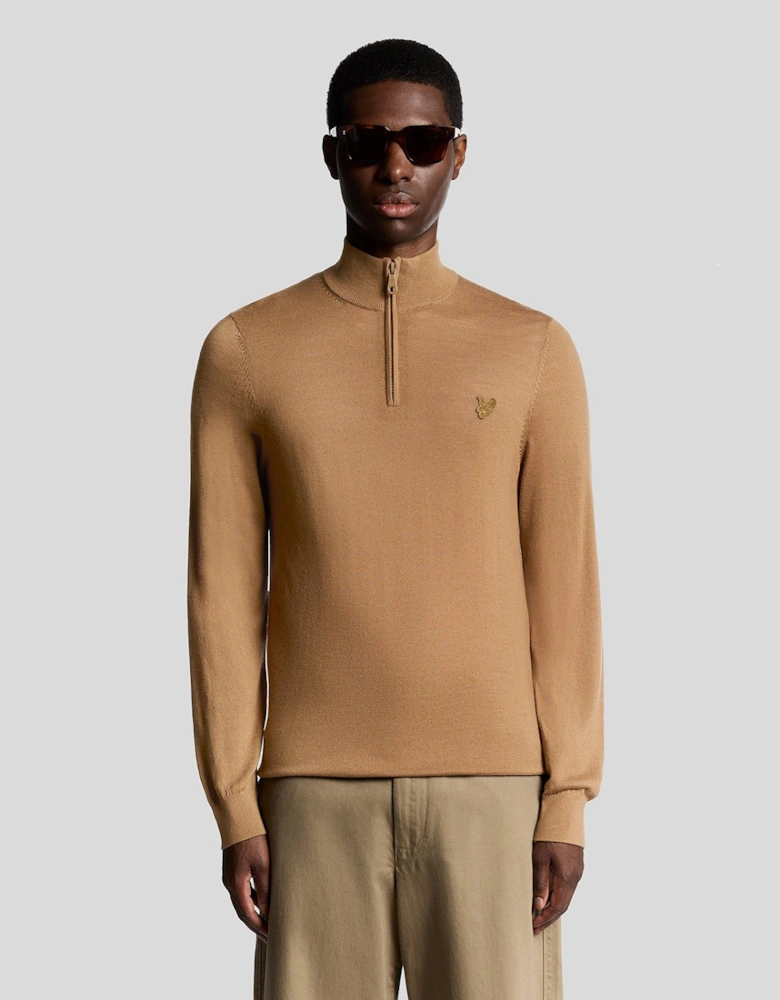 Merino Wool 1/4 Zip Jumper