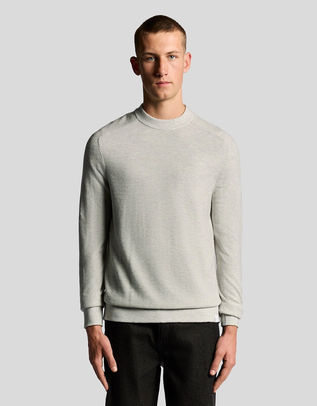 Pique Knit Mock Neck Jumper, 7 of 6