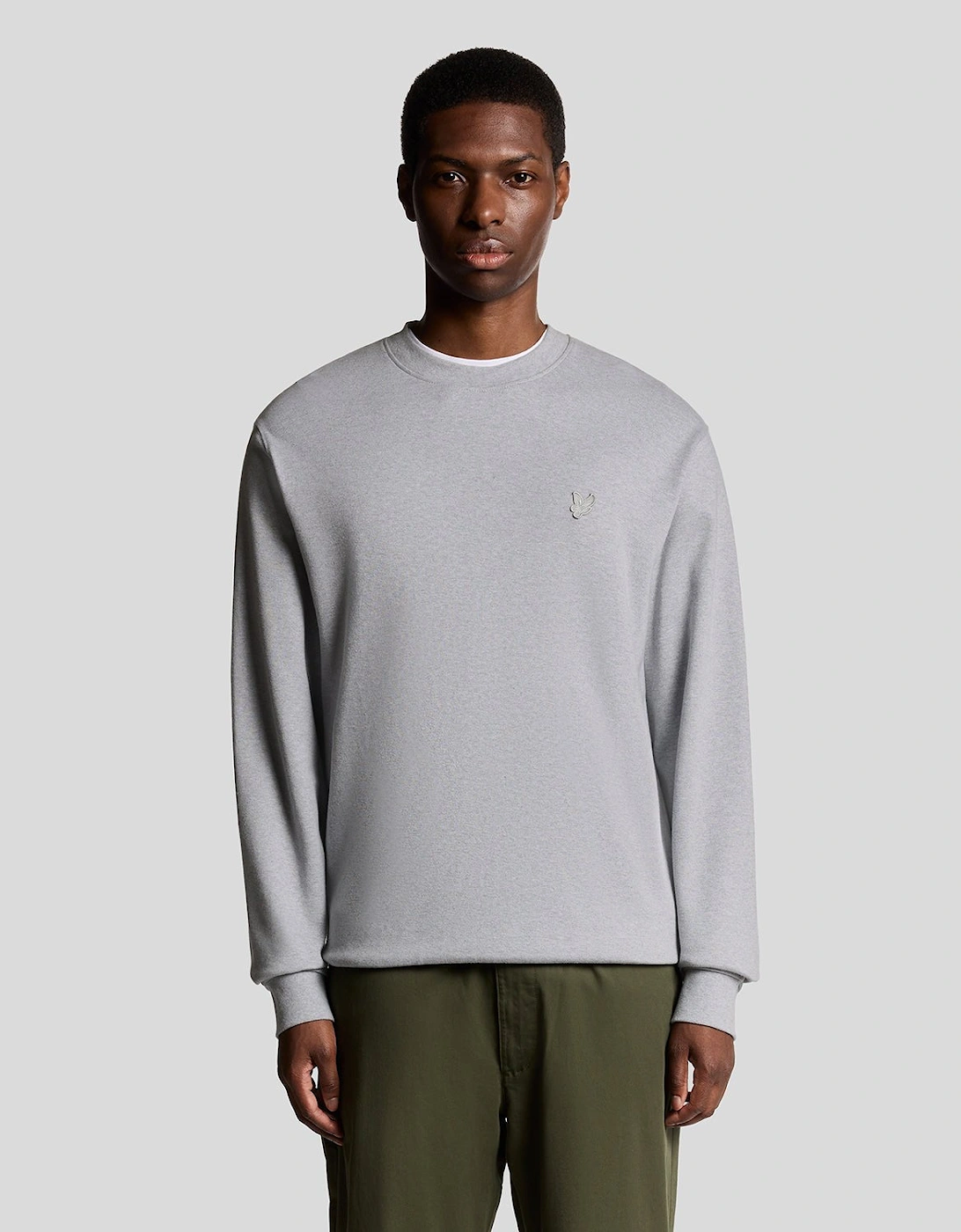 Lyle And Scott Men's Heavyweight Crew Neck Sweatshirt - Grey - Size: 34