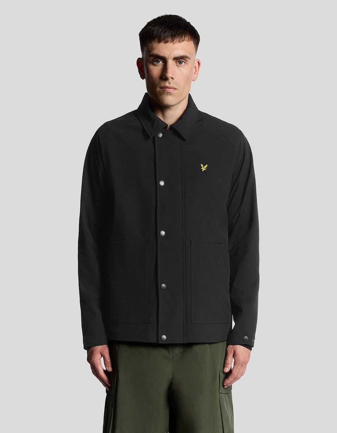 Lyle And Scott Men's Softshell Work Jacket - Black - Size: 40/Regular