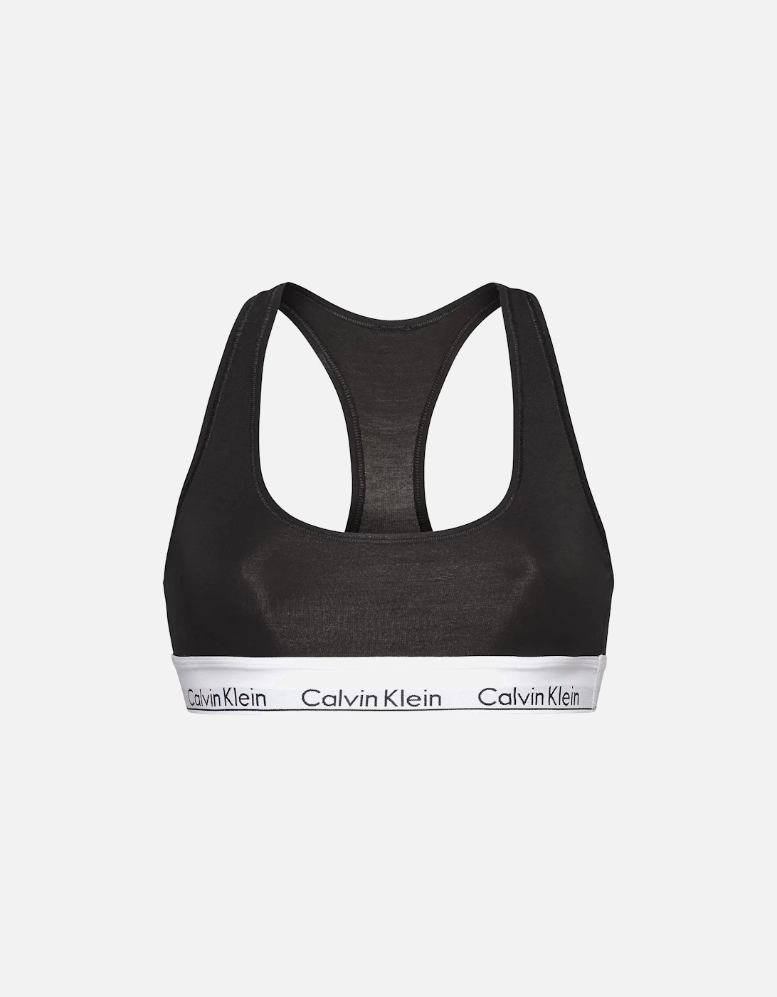 Icon Cotton Modal Unlined Bralette, Black, 2 of 1