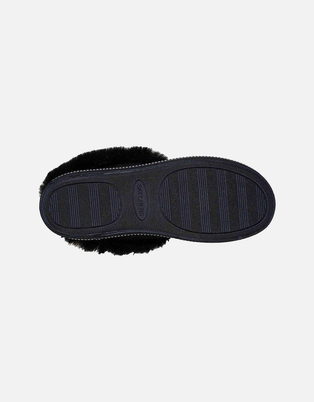 Cozy Campfire Winter Nights Polyester Women's Black Slippers