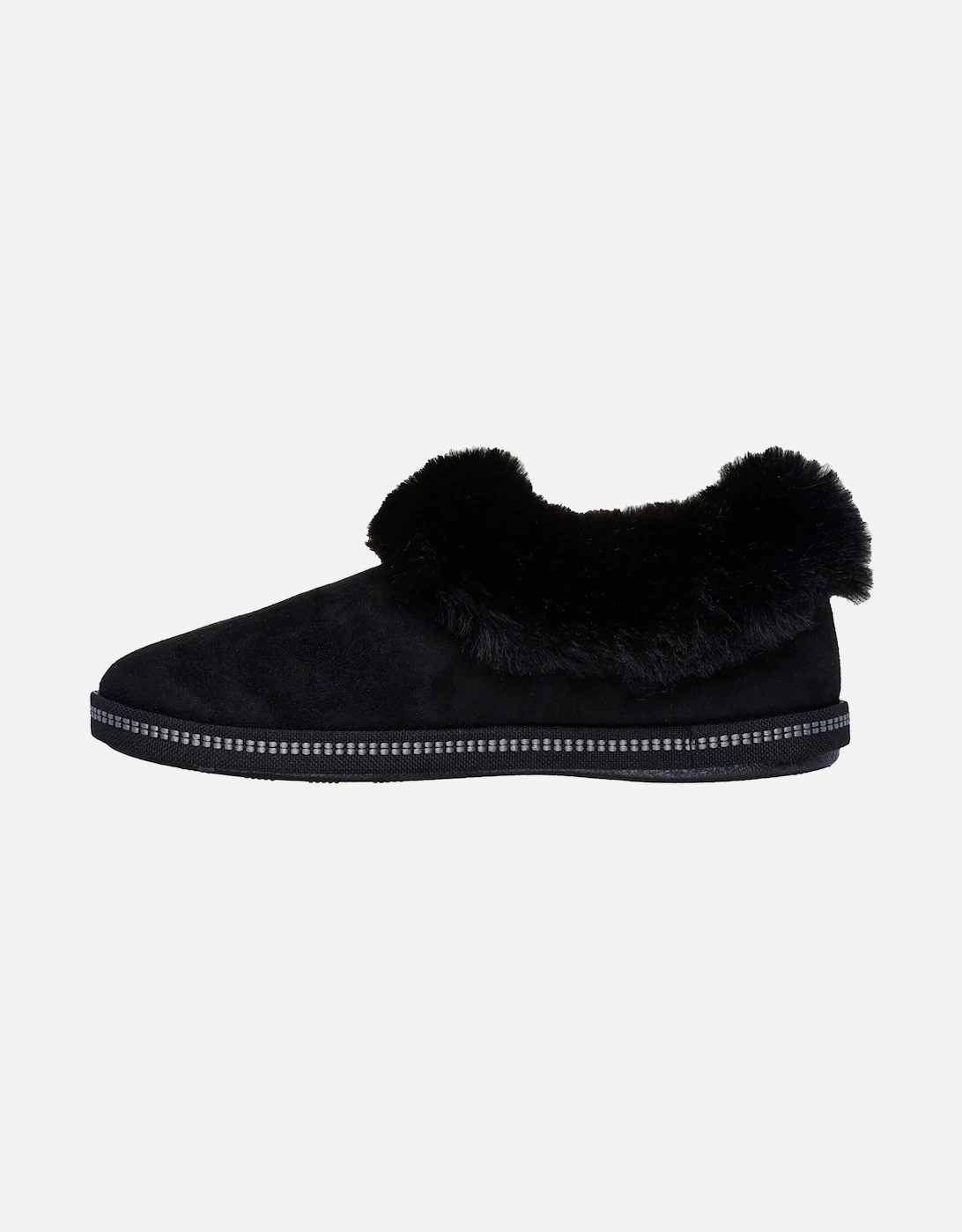 Cozy Campfire Winter Nights Polyester Women's Black Slippers
