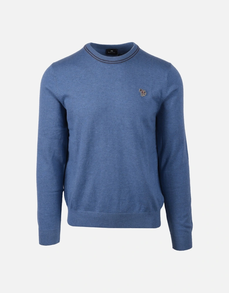 Crew Neck Sweater Greyish Blue