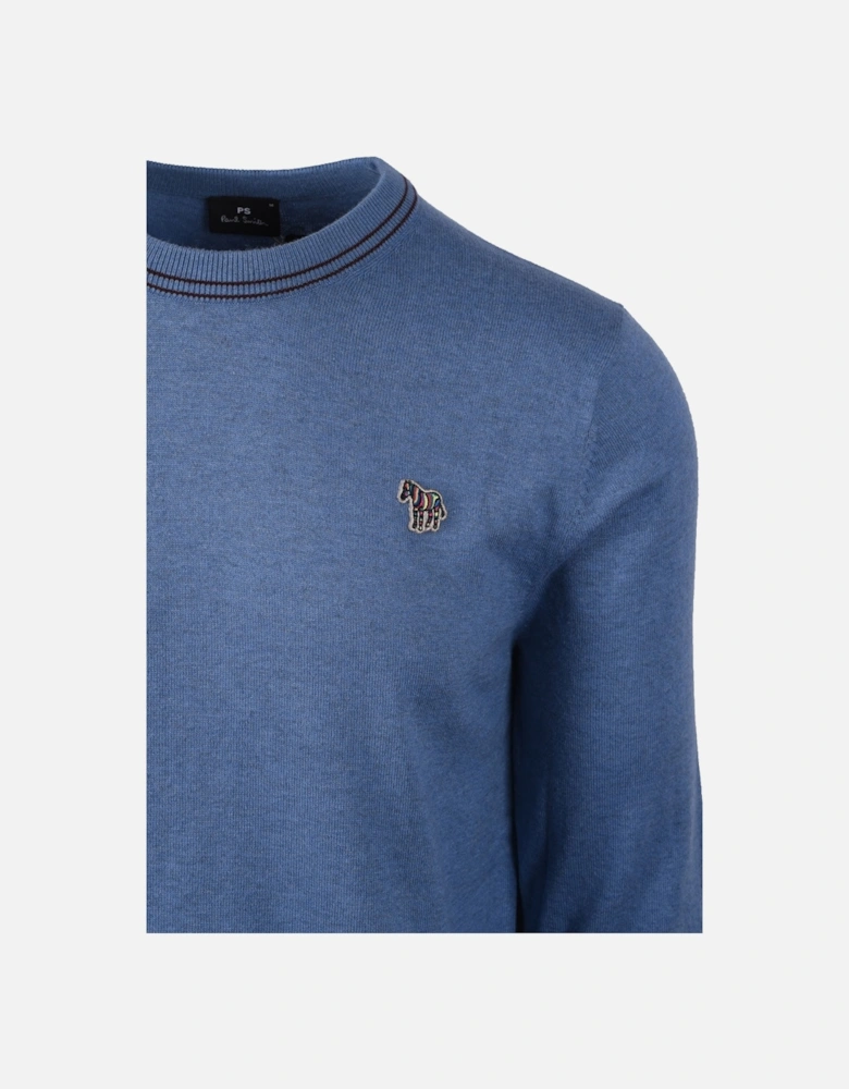 Crew Neck Sweater Greyish Blue