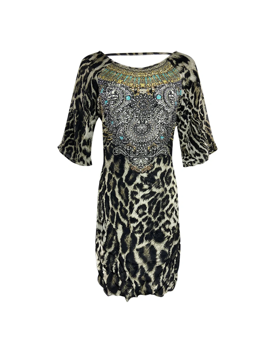 Fashion Siberia/1927 Slit Sleeve Dress Womens