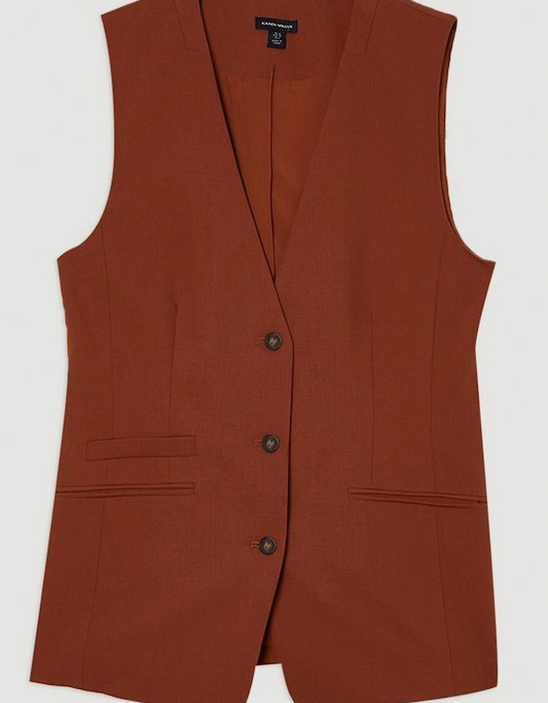 Tailored Twill Essential Single Breasted Waistcoat