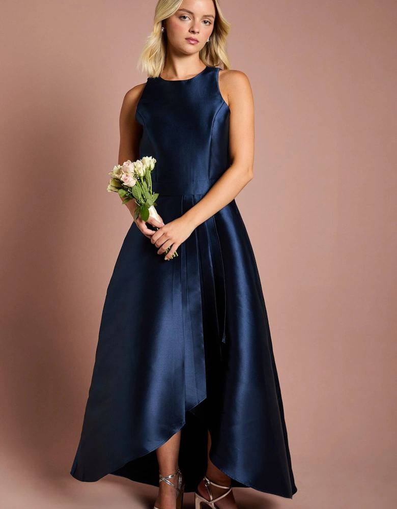 Teen Twill Waterfall Bridesmaids Dress