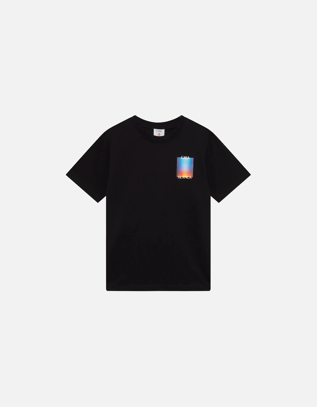 Mens T Shirts Gradient Casa Logo Regular Fit Crew Neck Cotton Top Tee