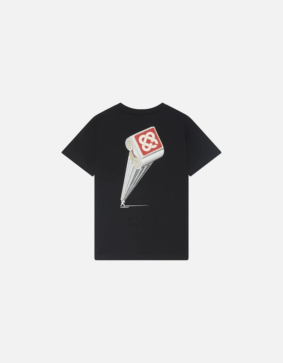 Mens T Shirts Leaning Column Regular Fit Crew Neck Summer Cotton Top