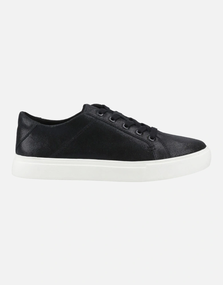 Kameron Lace-Up Leather Women's Black Metallic Trainers