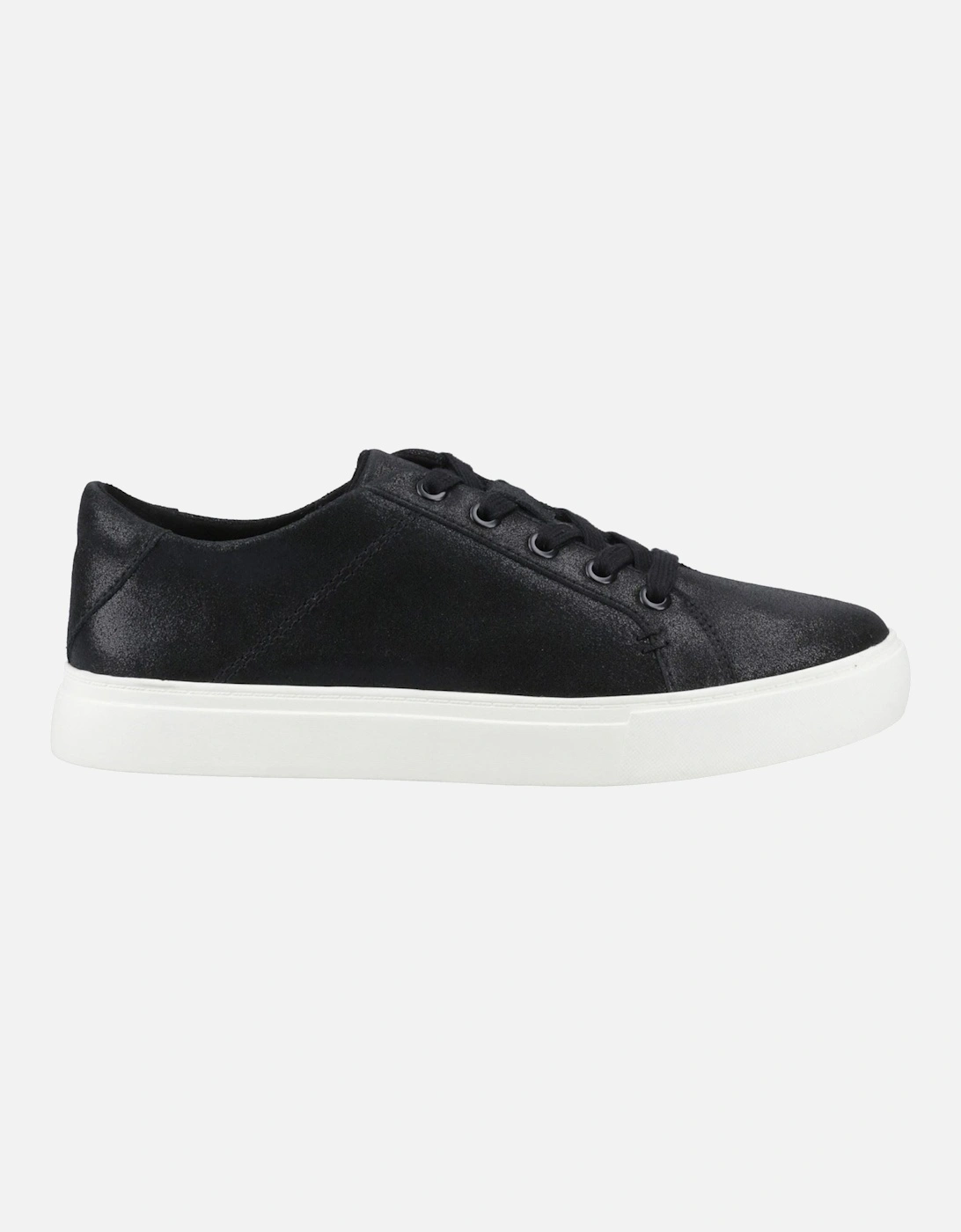 Kameron Lace-Up Leather Women's Black Metallic Trainers