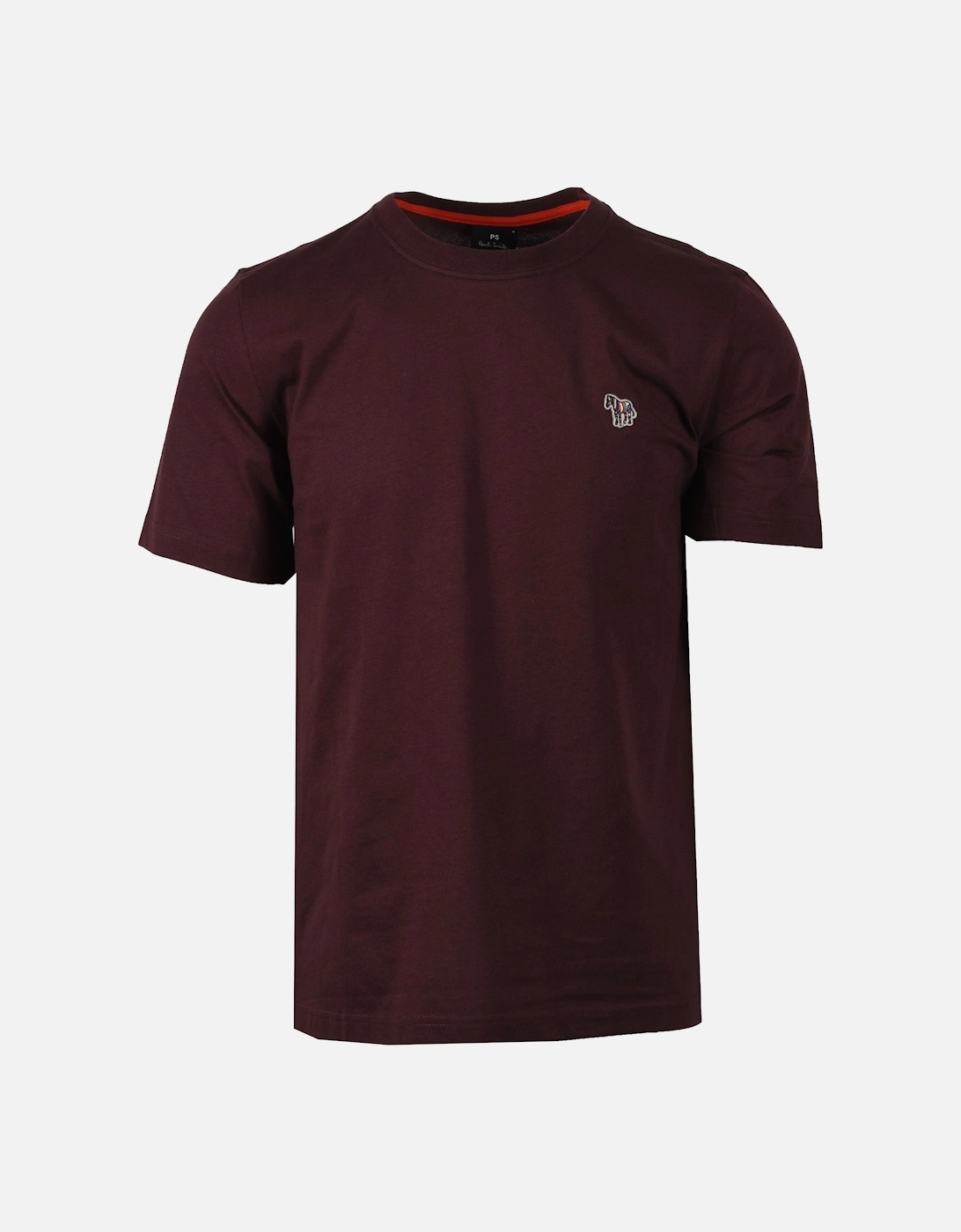 Reg Fit Zebra T-Shirt Burgundy, 4 of 3