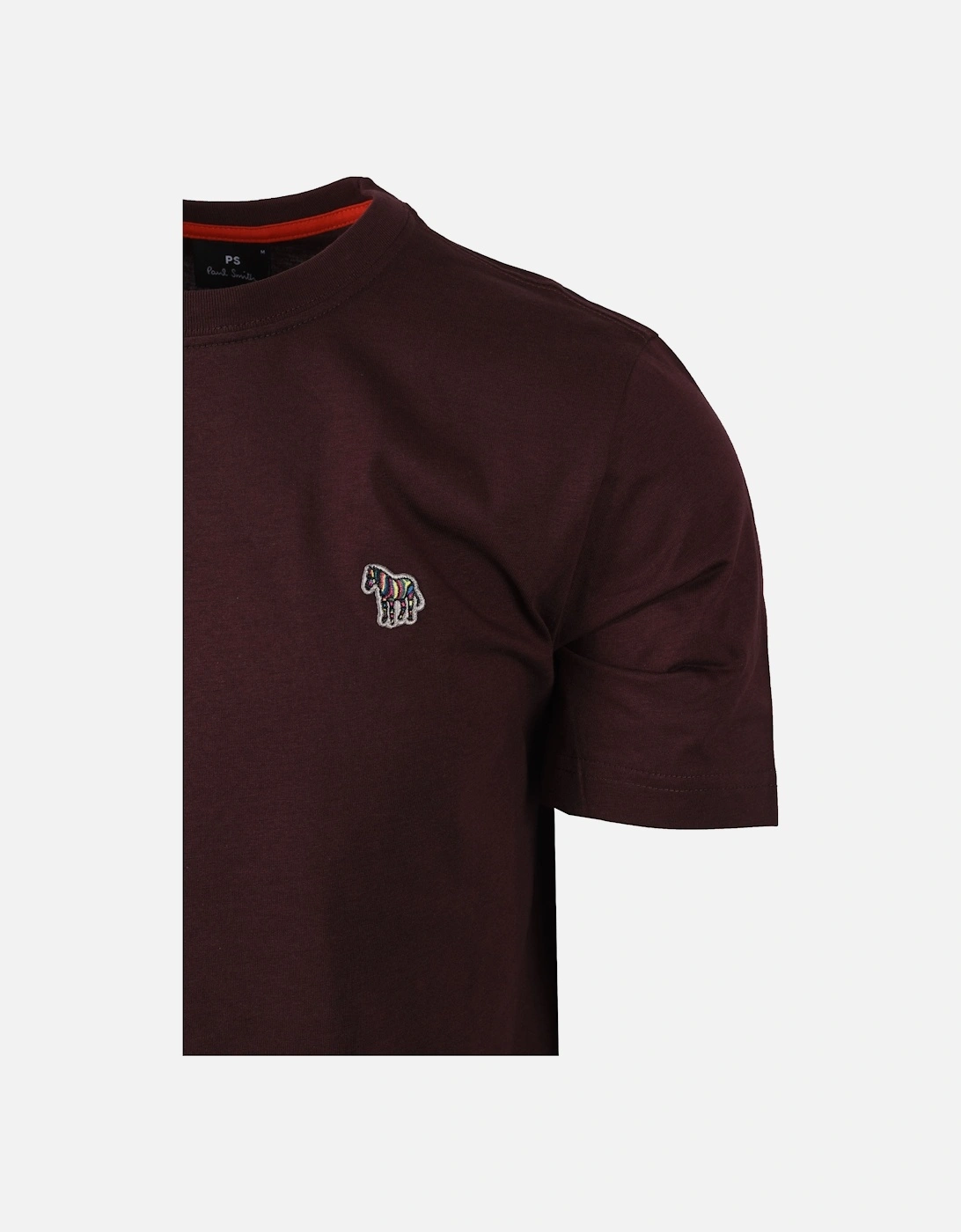 Reg Fit Zebra T-Shirt Burgundy