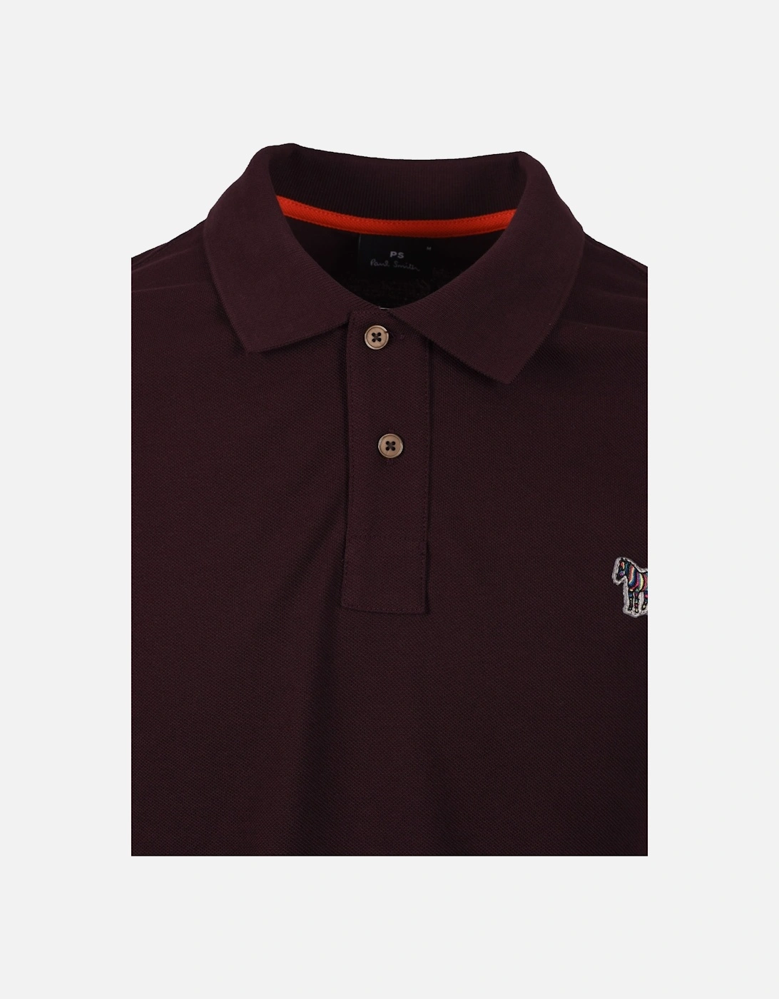 Zebra Polo Dark Red