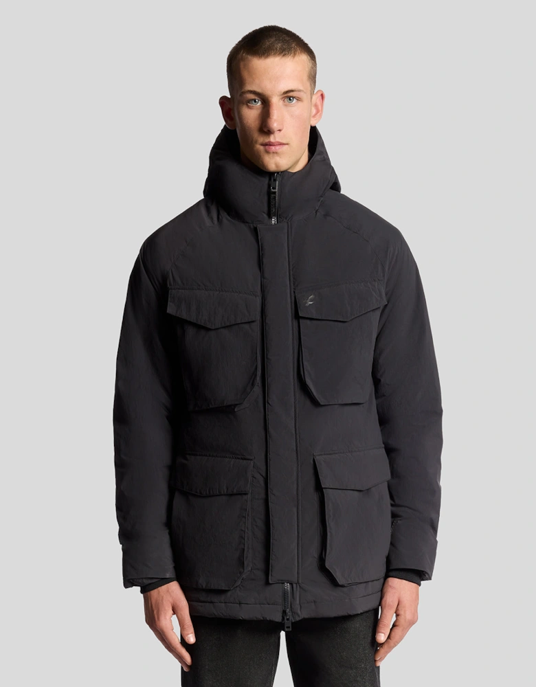 Lyle & Scott Tactical Wadded Parka - X002 Black Ice
