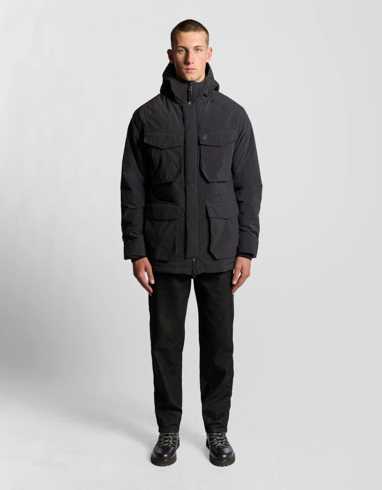 Lyle & Scott Tactical Wadded Parka - X002 Black Ice