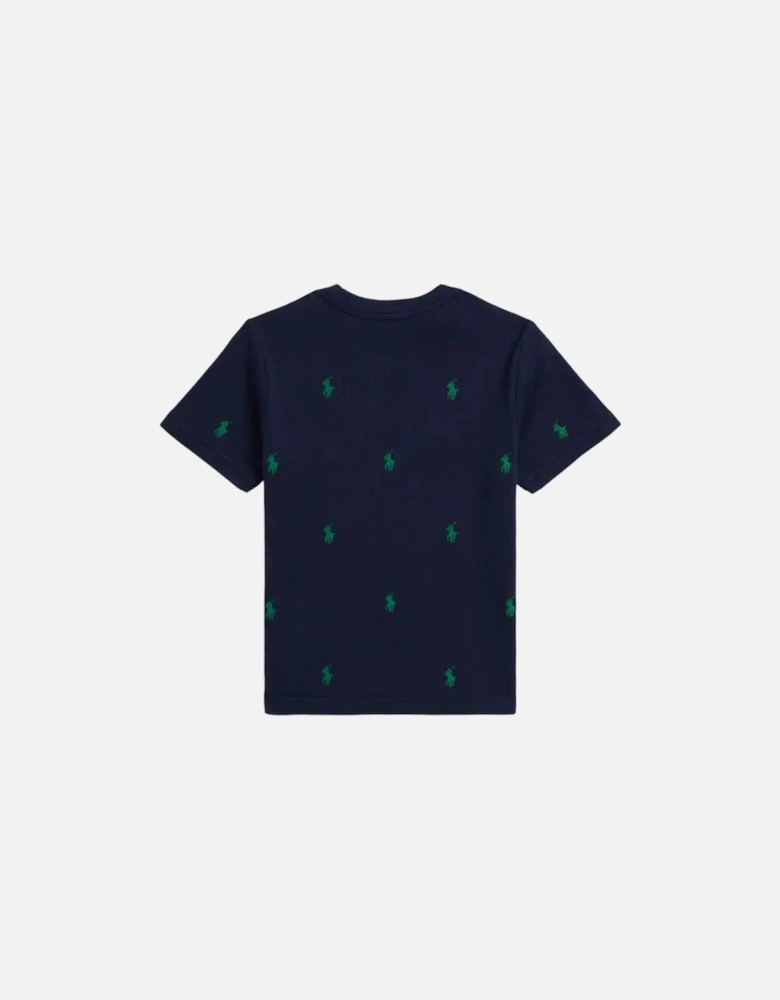 BOY/TEEN REPEAT PONY NAVY T SHIRT