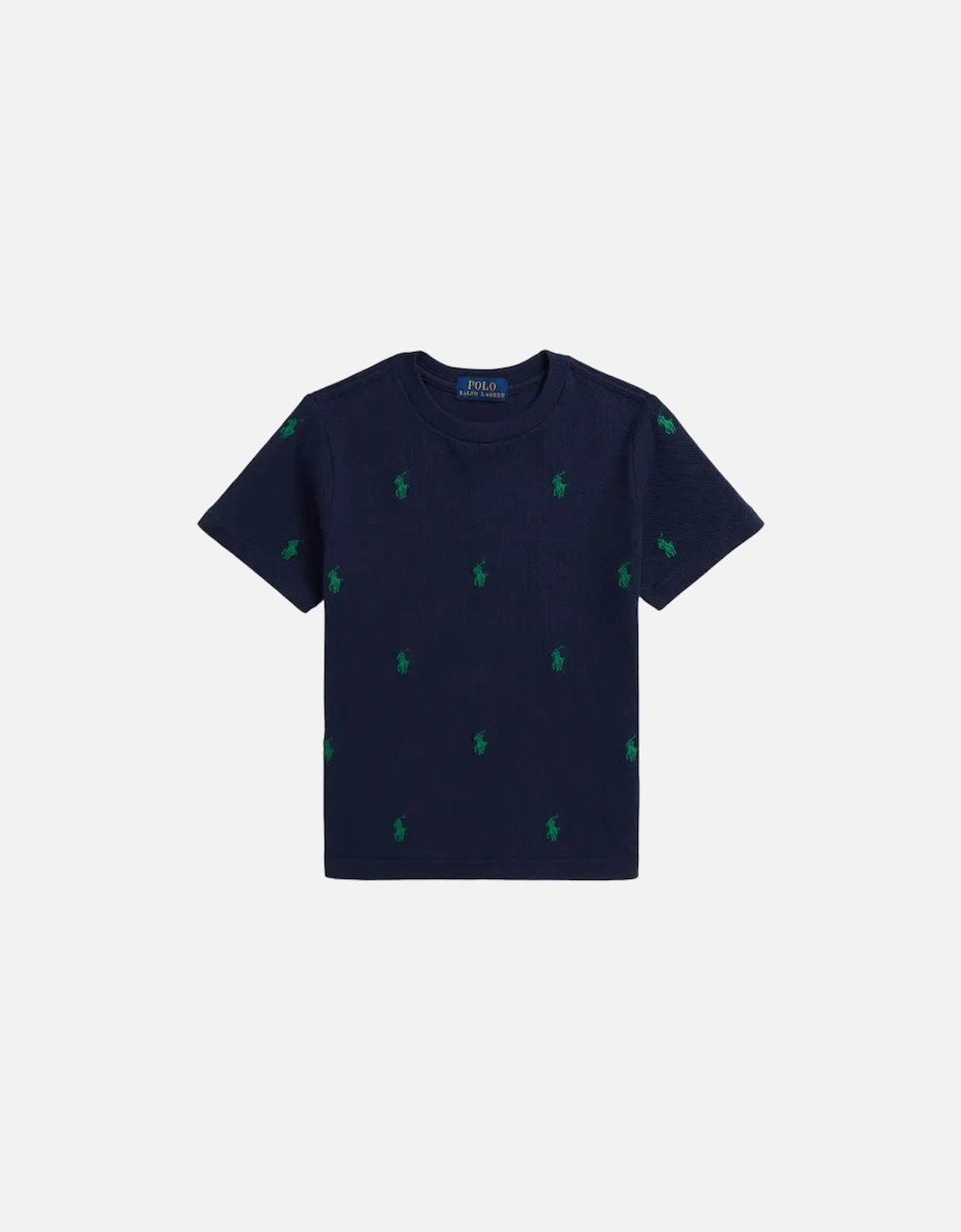 BOY/TEEN REPEAT PONY NAVY T SHIRT, 3 of 2