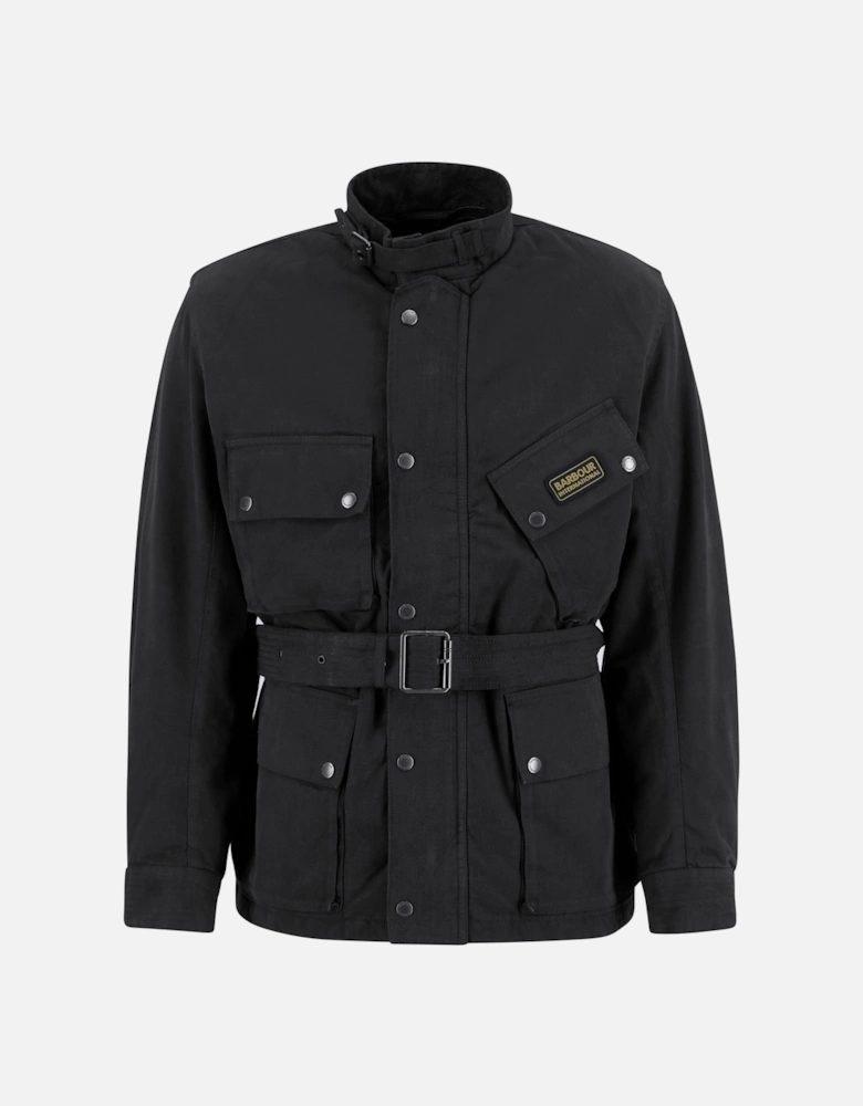 Washed Casual A7 Jacket Black