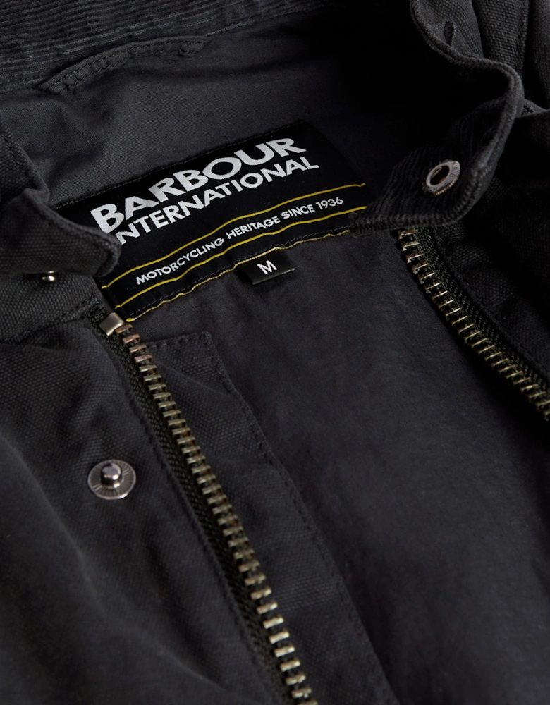 Washed Casual A7 Jacket Black