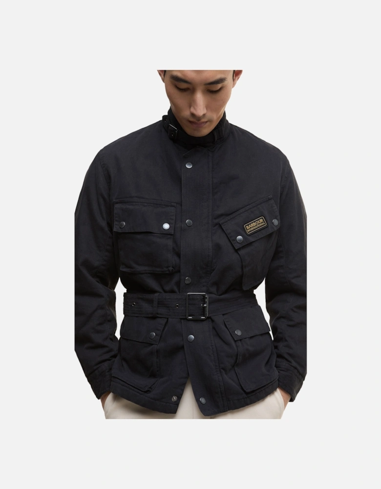 Washed Casual A7 Jacket Black