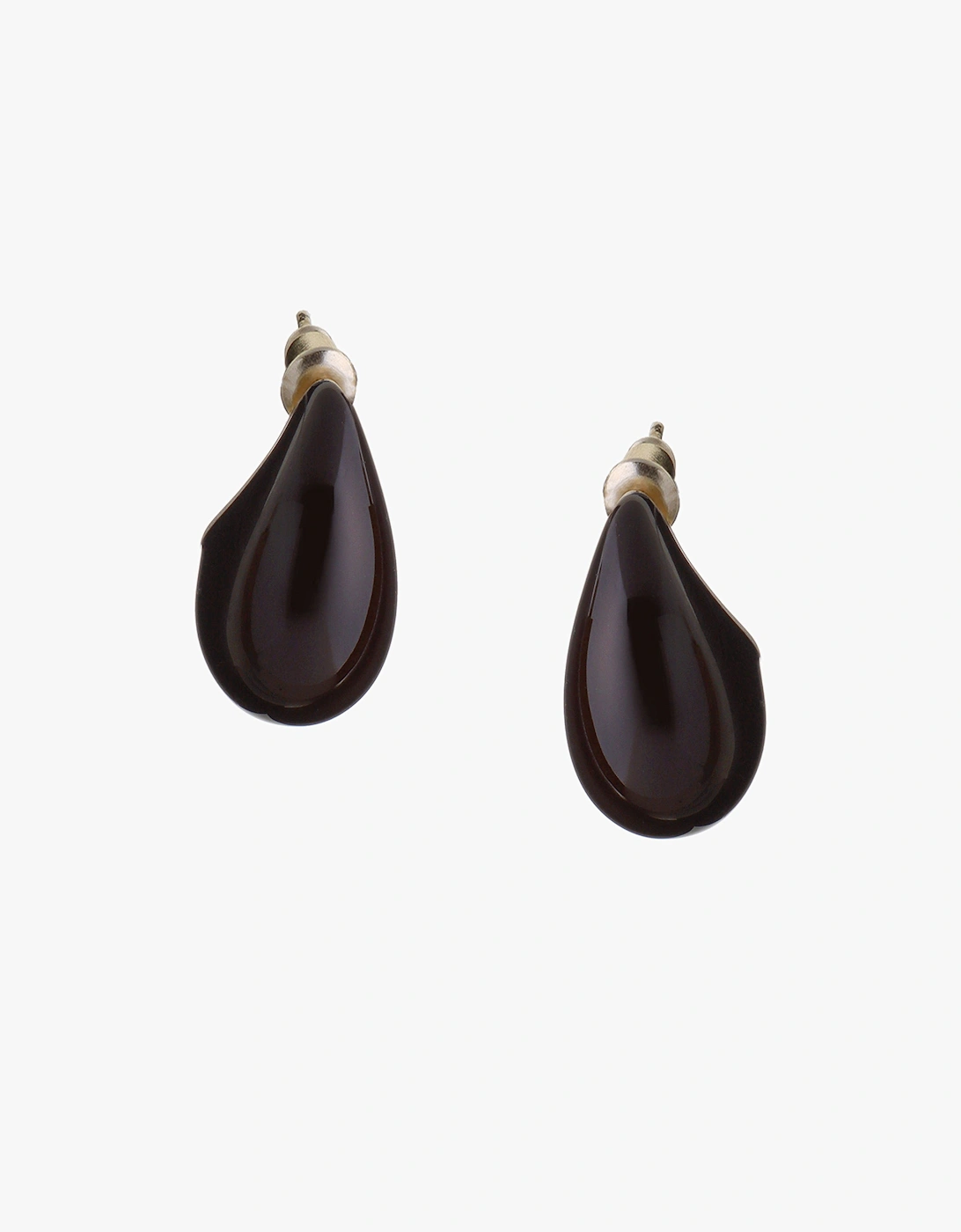 Tutti & Co Women's Hush Enamel Earrings - Brown