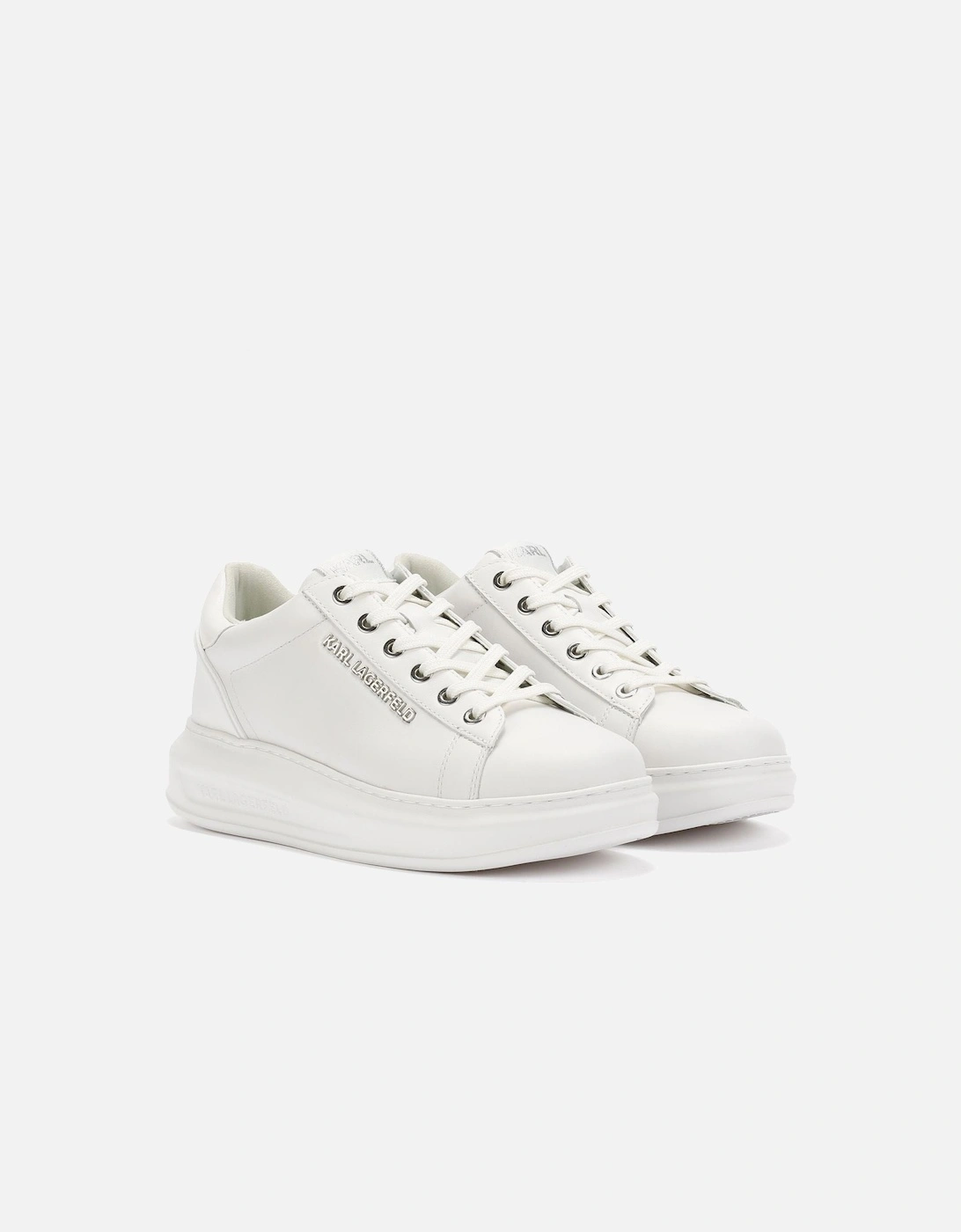 Kapri NFT Kounter Leather Women's White Trainers, 9 of 8