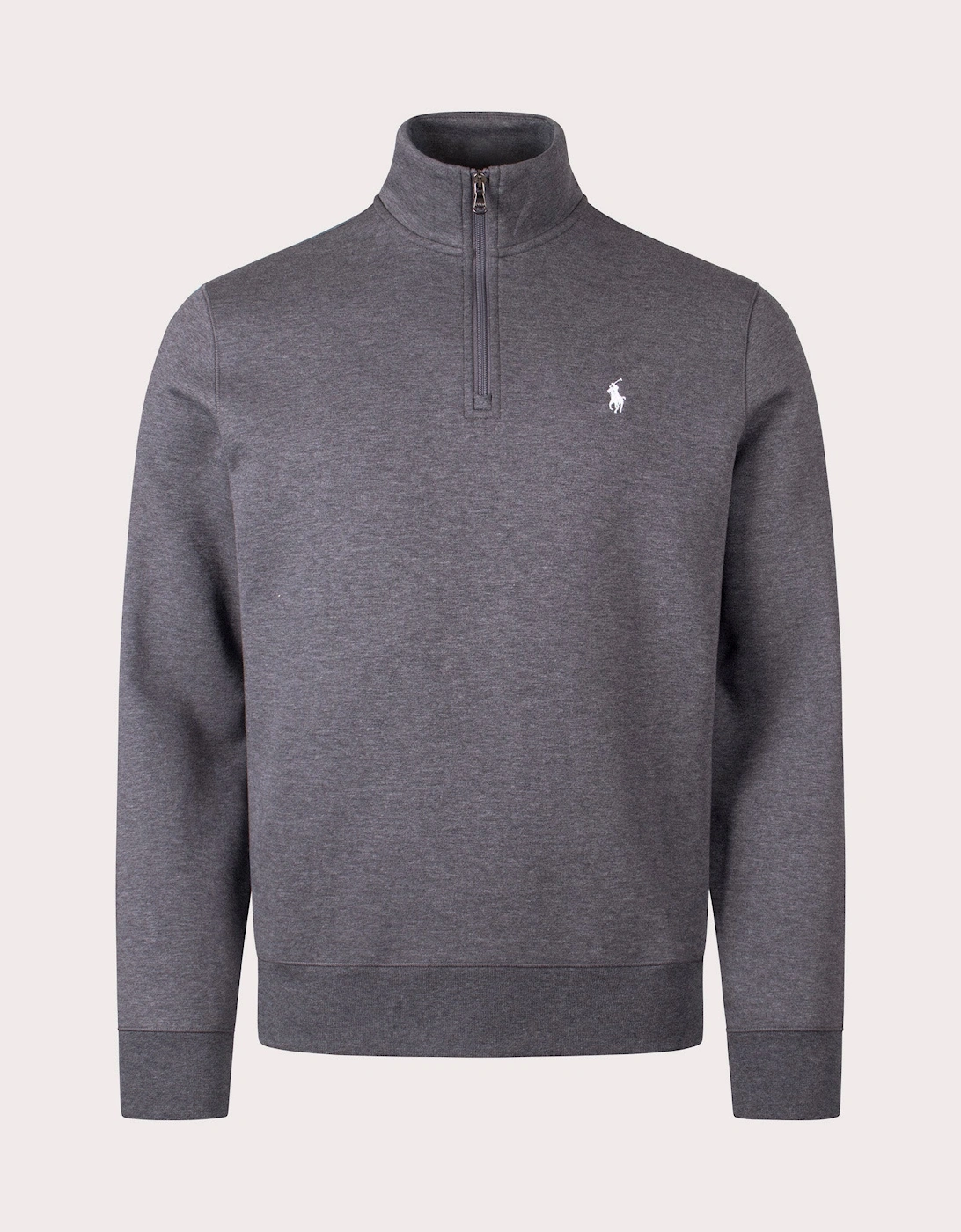 Double Knit Quarter Zip Sweatshirt, 4 of 3
