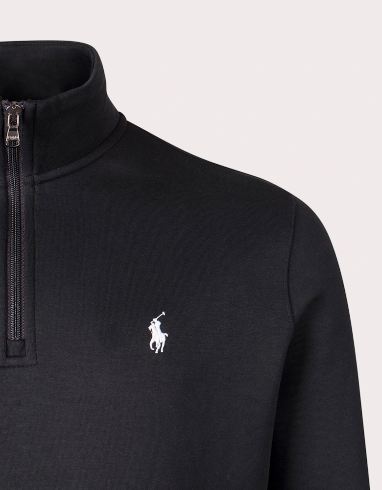 Double Knit Quarter Zip Sweatshirt