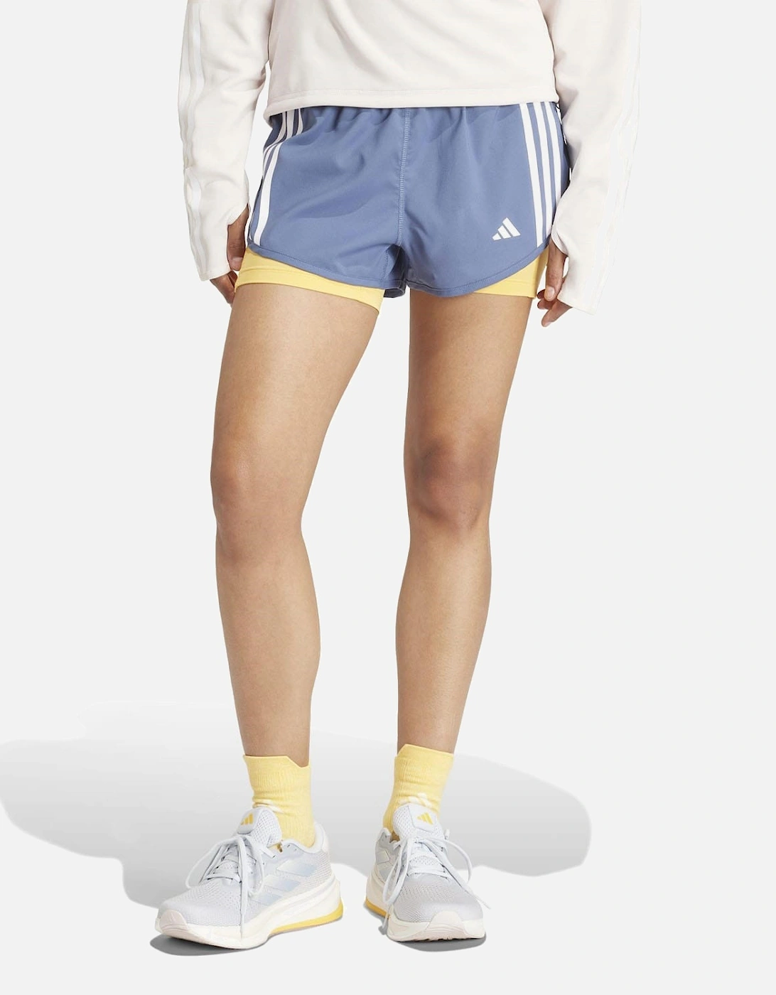 Own the Run 3-Stripes 2-in-1 Shorts