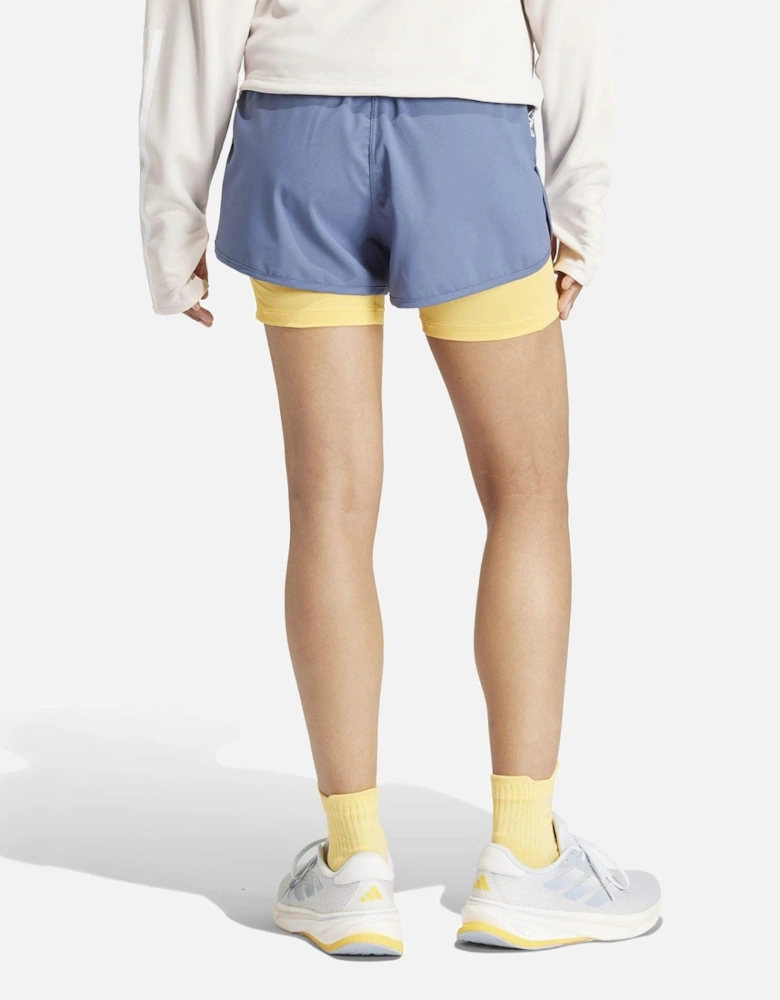 Own the Run 3-Stripes 2-in-1 Shorts