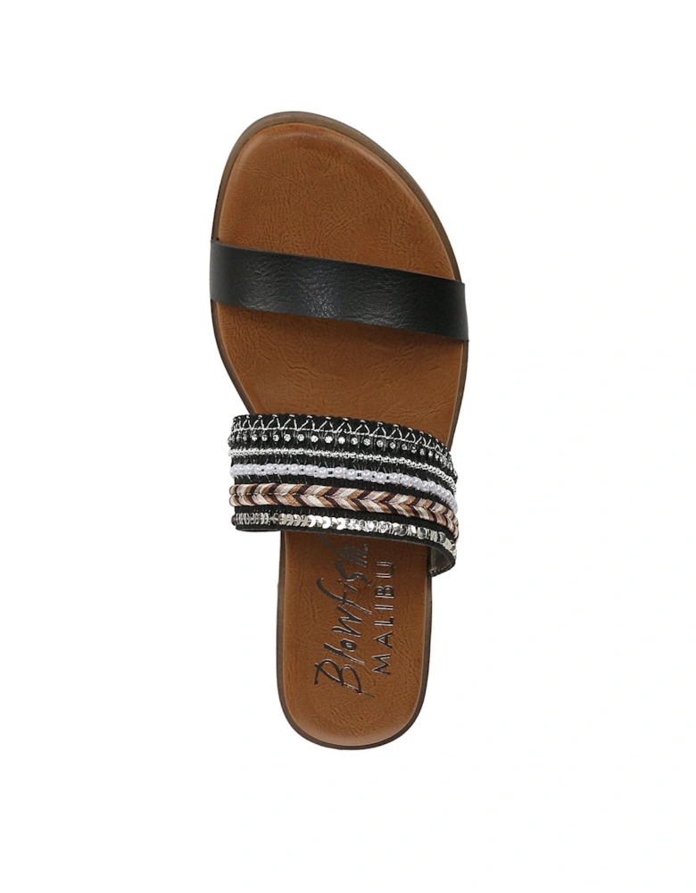 Curtis Embellished Slide Sandals