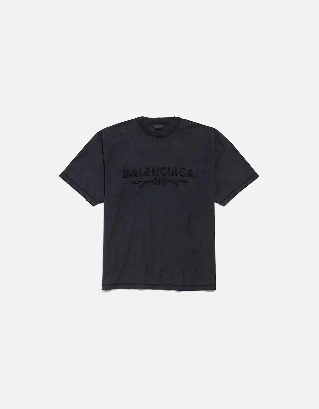 Logo Patch Inside-Out T-Shirt in Black, 3 of 2